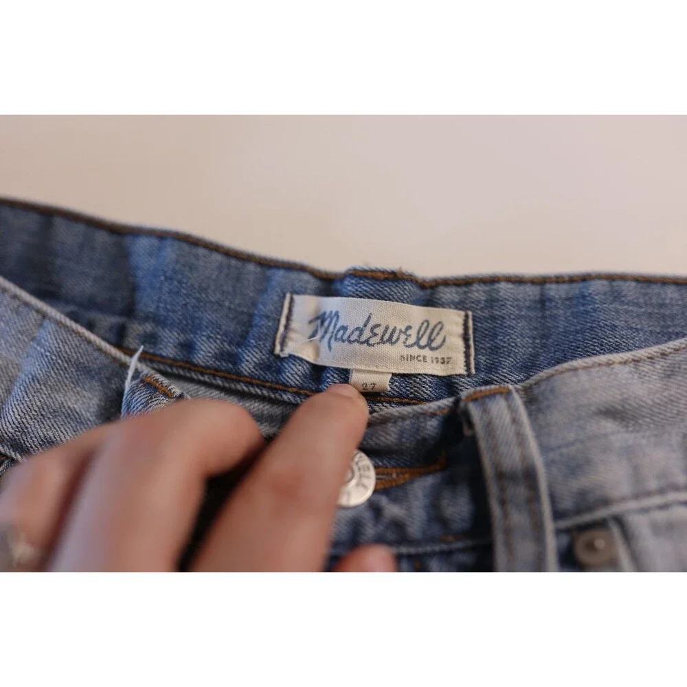 Madewell Distressed Cuffed Jean Shorts Women's Size 27 Boho Beachy